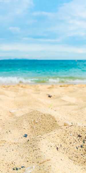 Phone wallpaper: Nature, Beach, Sand, Summer, Ocean, Earth, Depth Of Field free download