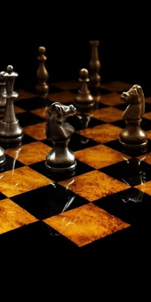 Intricate chess game wallpaper - HD mobile wallpaper for gamers