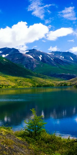 Breathtaking Patagonia: Torres del Paine and Serene Lake View