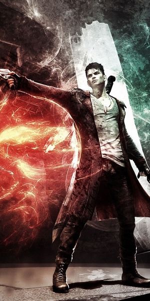 Dynamic Dante from Devil May Cry: Stunning Mobile Wallpaper
