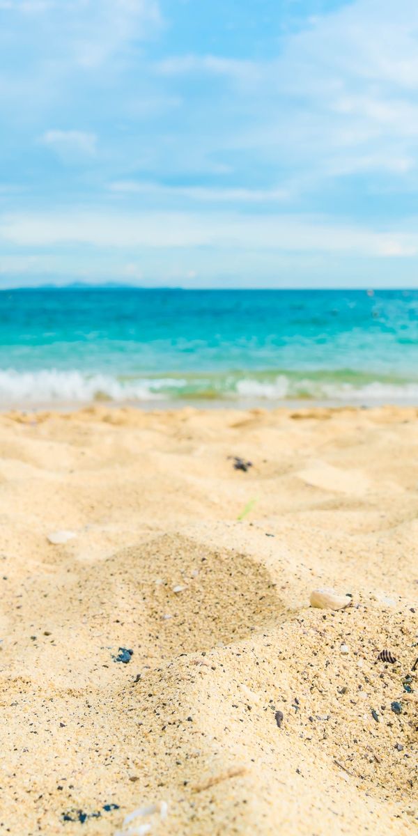 Phone wallpaper: Nature, Beach, Sand, Summer, Ocean, Earth, Depth Of Field free download