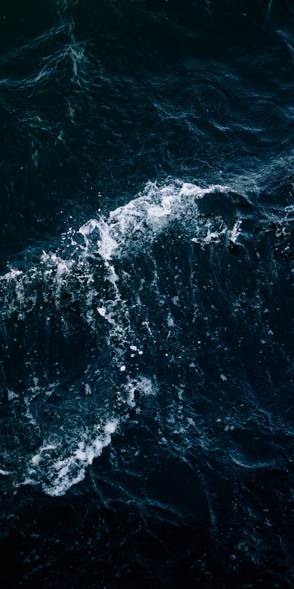 Phone wallpaper: Waves, Nature, Spray, Sea, Dark free download