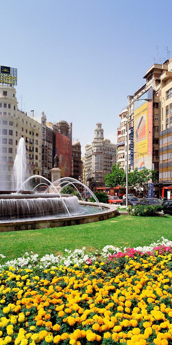 Phone wallpaper: Fountain, Sunshine, Building, Cities, Man Made, City free download