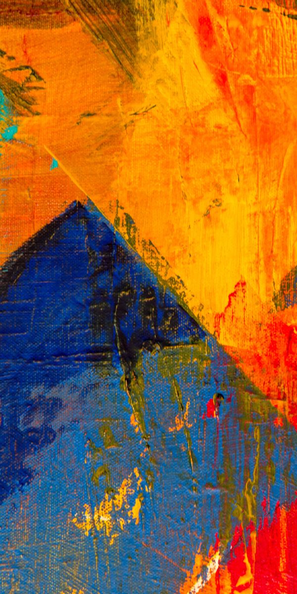 Multicolored Abstract Canvas Mobile Wallpaper - HD Quality for Your Device
