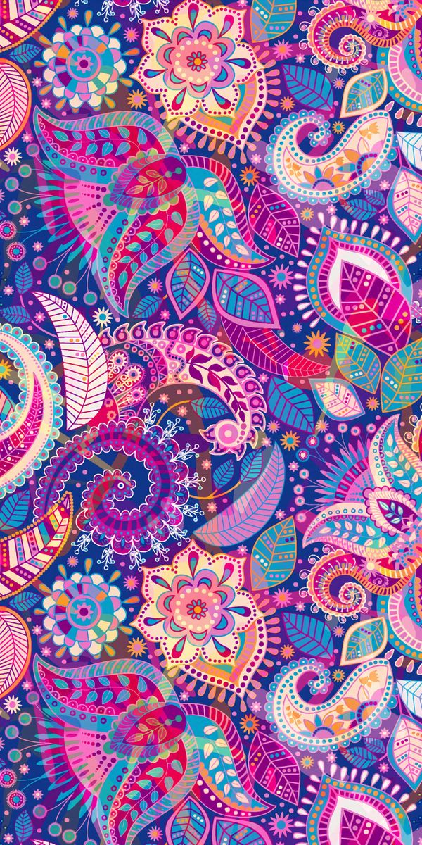 Beautiful Multicolored Floral Wallpaper for Your Phone