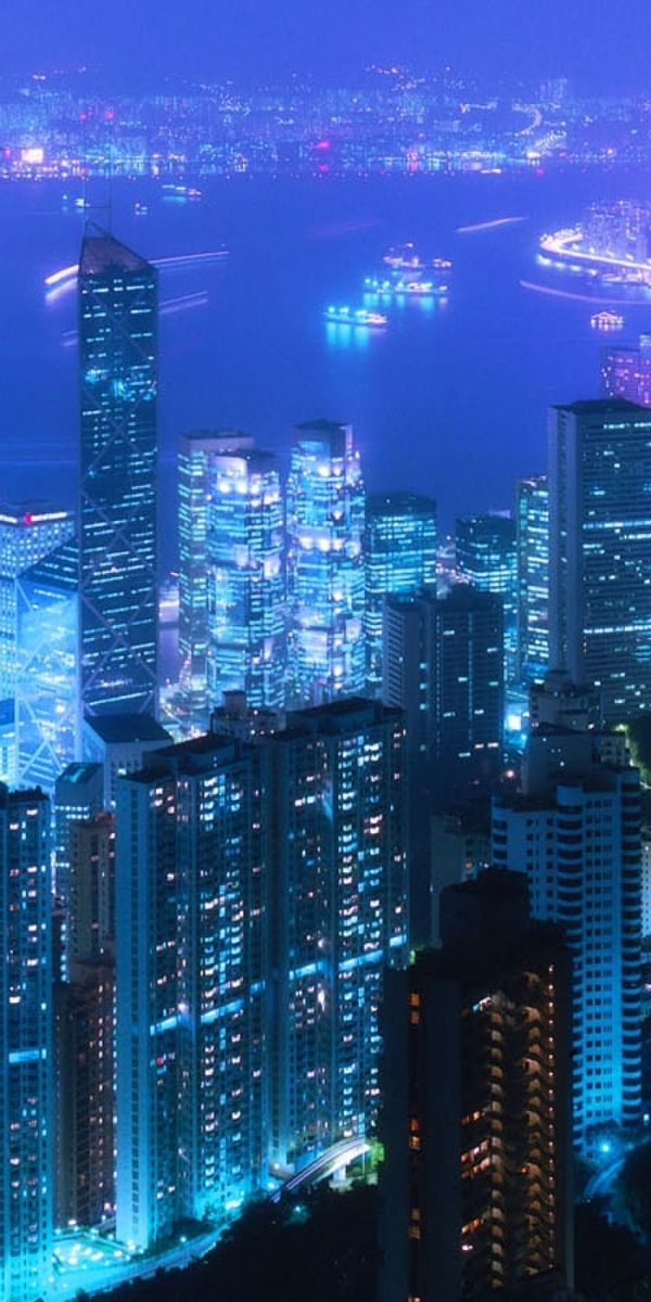 Phone wallpaper: Hong Kong, Cities, Man Made, City free download