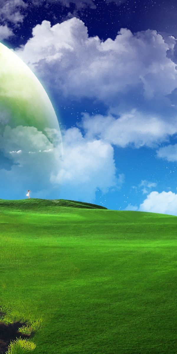 Enchanting Nature Phone Wallpaper Featuring Cosmic Landscapes and Serenity