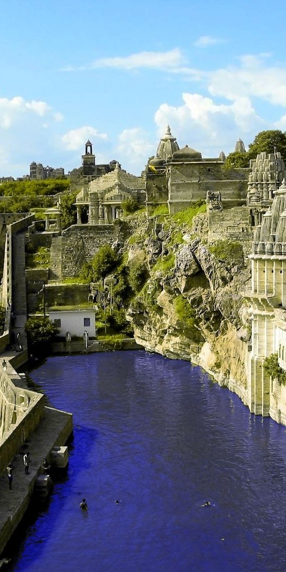Phone wallpaper: Cities, Water, City, Mountain, Ruin, India, Man Made free download