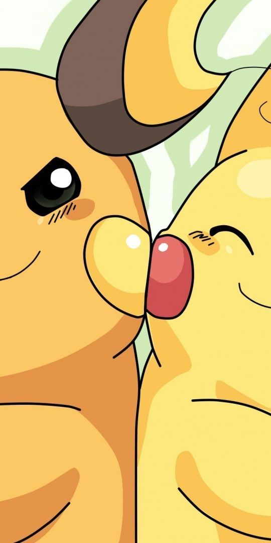 Raichu and Pikachu - Adorable Anime Phone Wallpaper