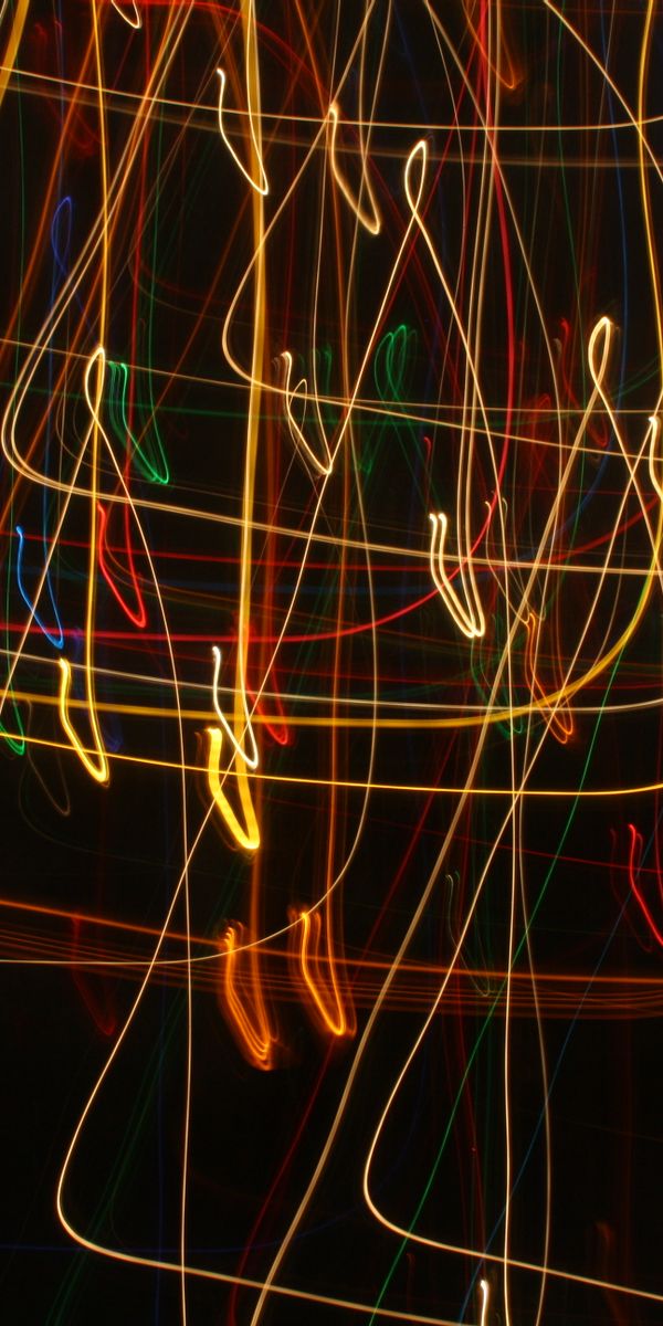 Phone wallpaper: Motley, Multicolored, Lines, Abstract, Neon free download