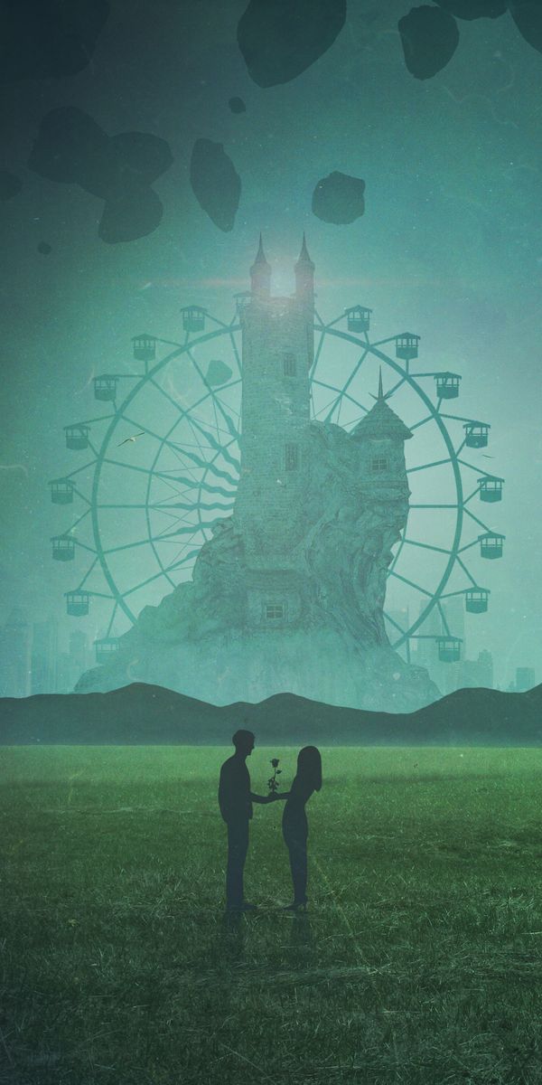 Phone wallpaper: Pair, Silhouettes, Romance, Art, Couple, Love free download