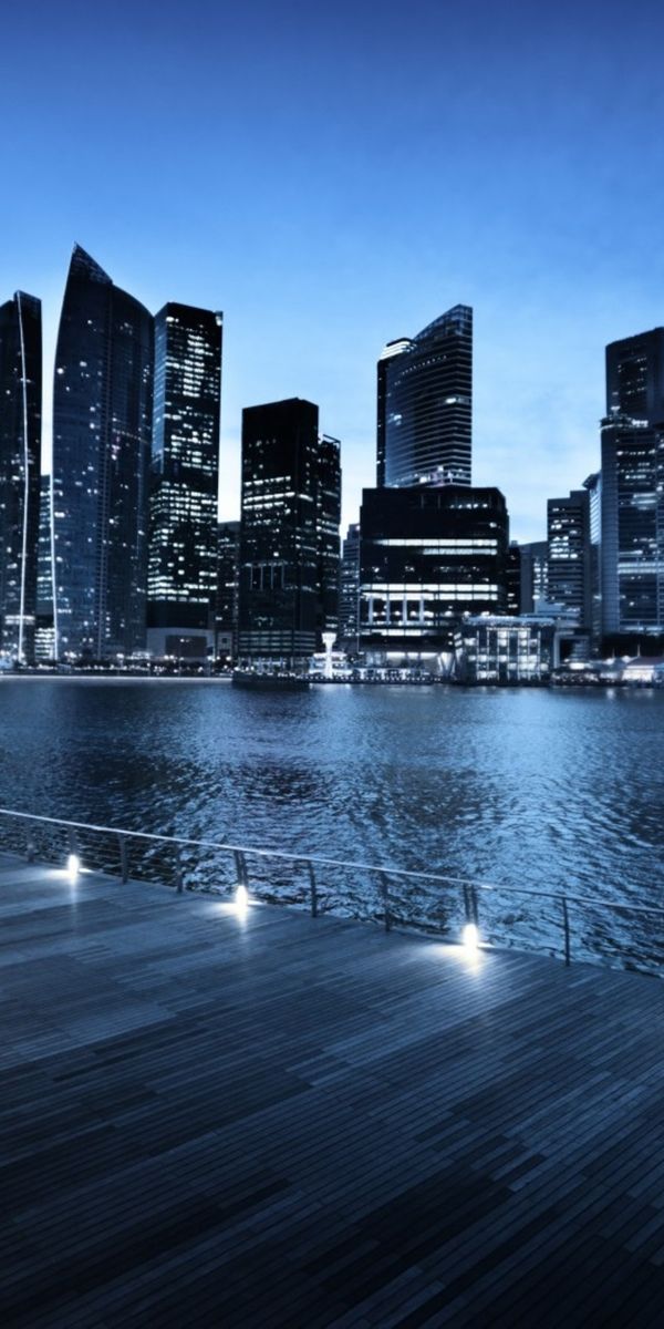 Breathtaking Nightscape of Singapore's Man-Made Skyline