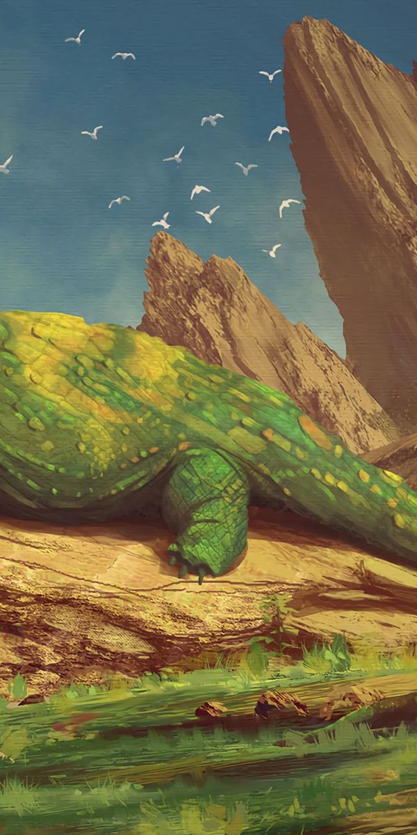 Phone wallpaper: Lies, Sleeps, Asleep, Rock, Stone, Beast, Creature, Being, Art free download