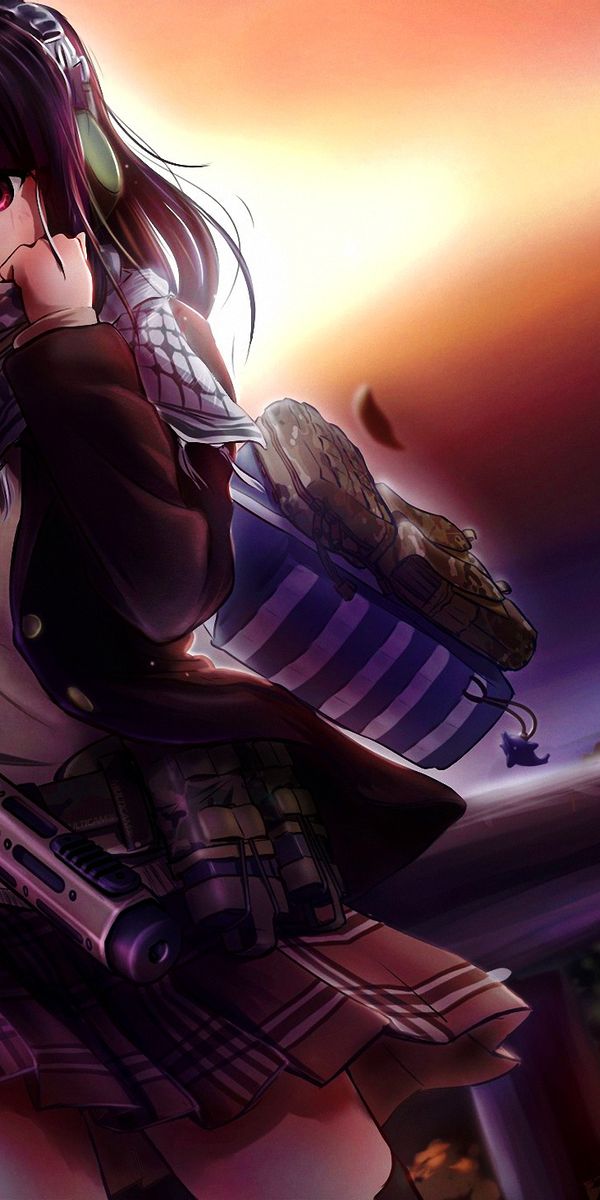 Phone wallpaper: Anime, Girl, Woman Warrior free download