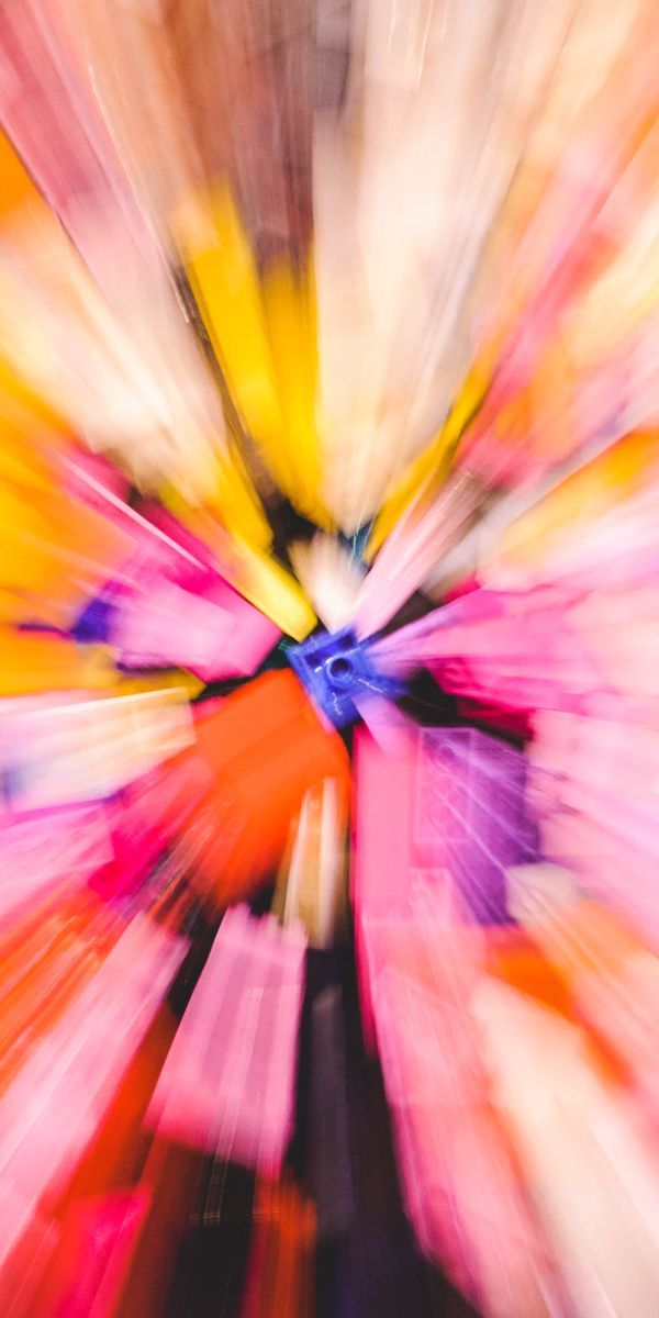 Phone wallpaper: Glare, Smooth, Light, Multicolored, Motley, Shine, Blur, Abstract free download