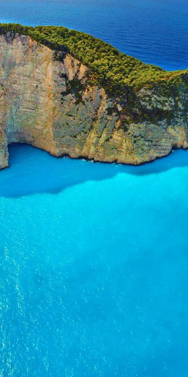 Phone wallpaper: Nature, Beach, Summer, Horizon, Earth, Cliff, Sunny, Azure, Greece, Zakynthos free