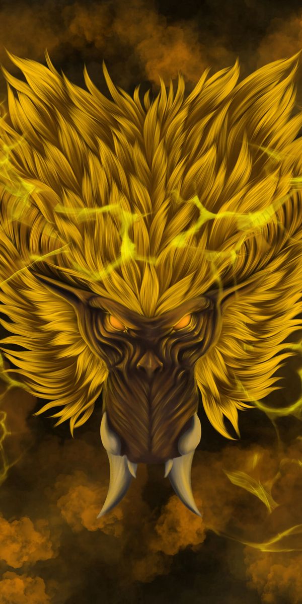 Phone wallpaper: Fangs, Beast, Art free download