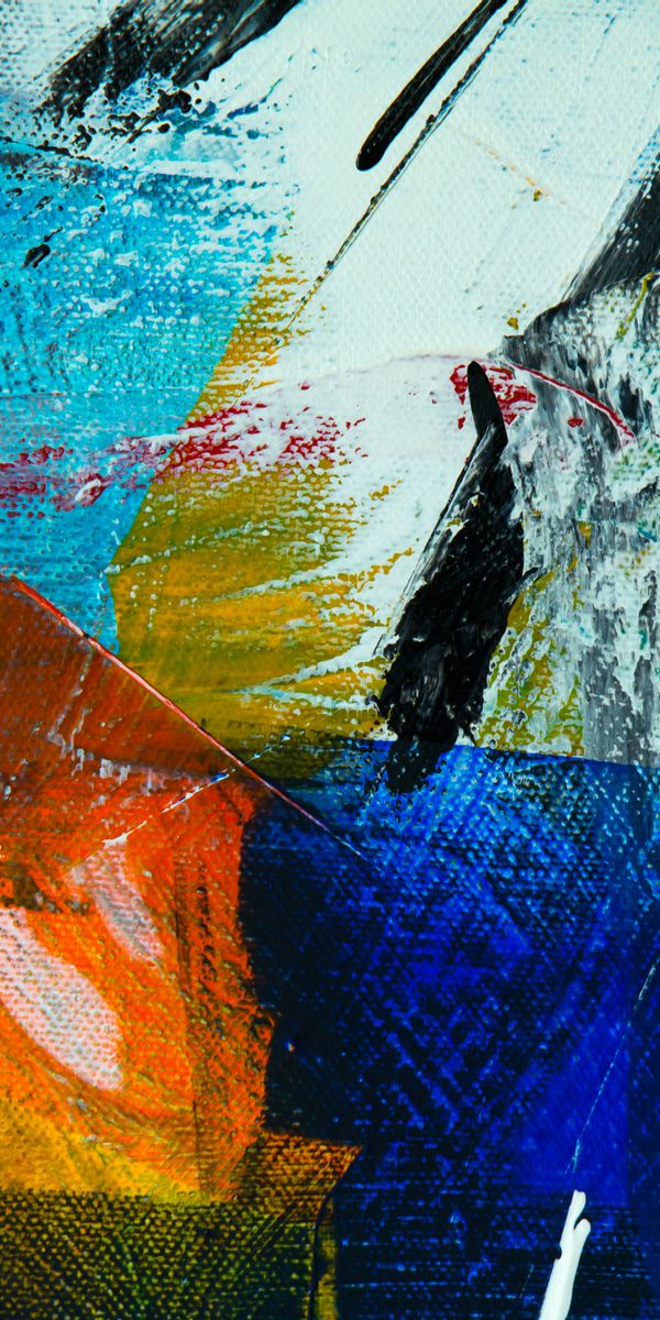 Multicolored Abstract Phone Wallpaper: A Canvas of Dynamic Strokes and Smears