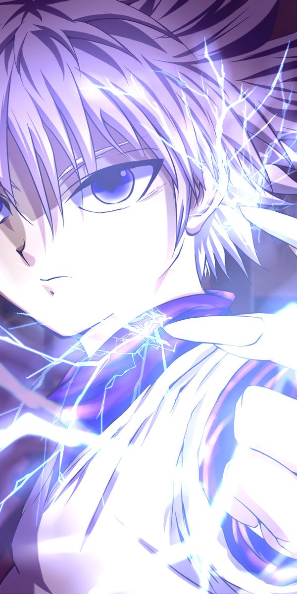 Killua Zoldyck Harnessing Lightning - Hunter x Hunter Wallpaper