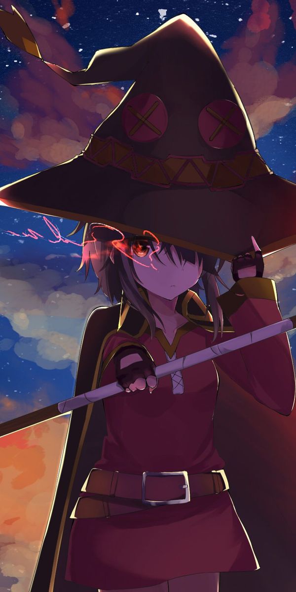 Megumin from Konosuba: A Magical Anime Wallpaper
