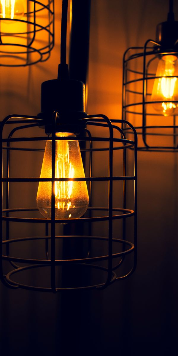 Phone wallpaper: Light Bulbs, Lights, Light, Shine, Lanterns, Electricity, Dark free download