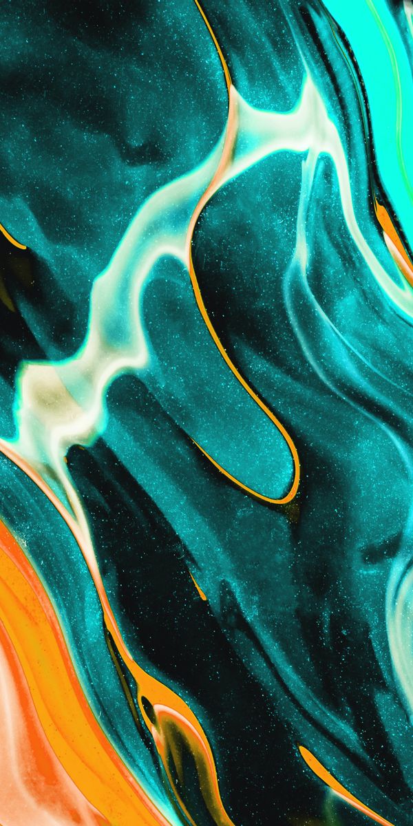 Abstract Multicolored Fluid Art for a Unique Mobile Wallpaper