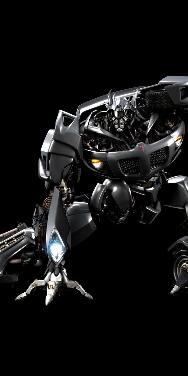 Epic Black Transformer Robot Wallpaper for Your Phone