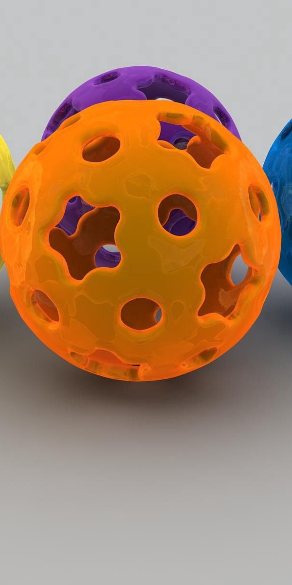 Phone wallpaper: Stars, Motley, Multicolored, Form, Forms, Figure, Balls, 3D free download