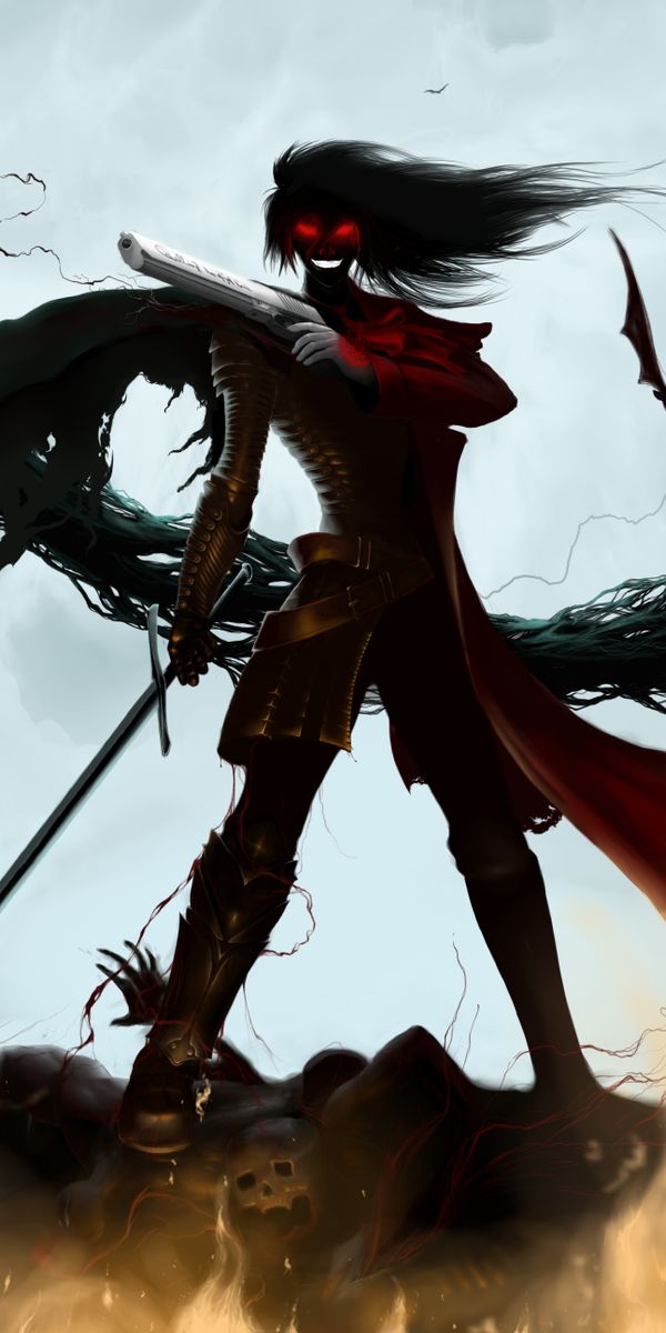 Dark Vampire Warrior Alucard from Hellsing