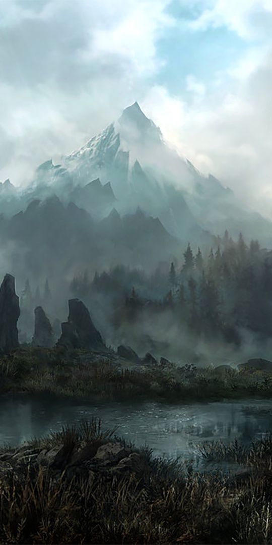 Breathtaking mountain scenery wallpaper for your iPhone