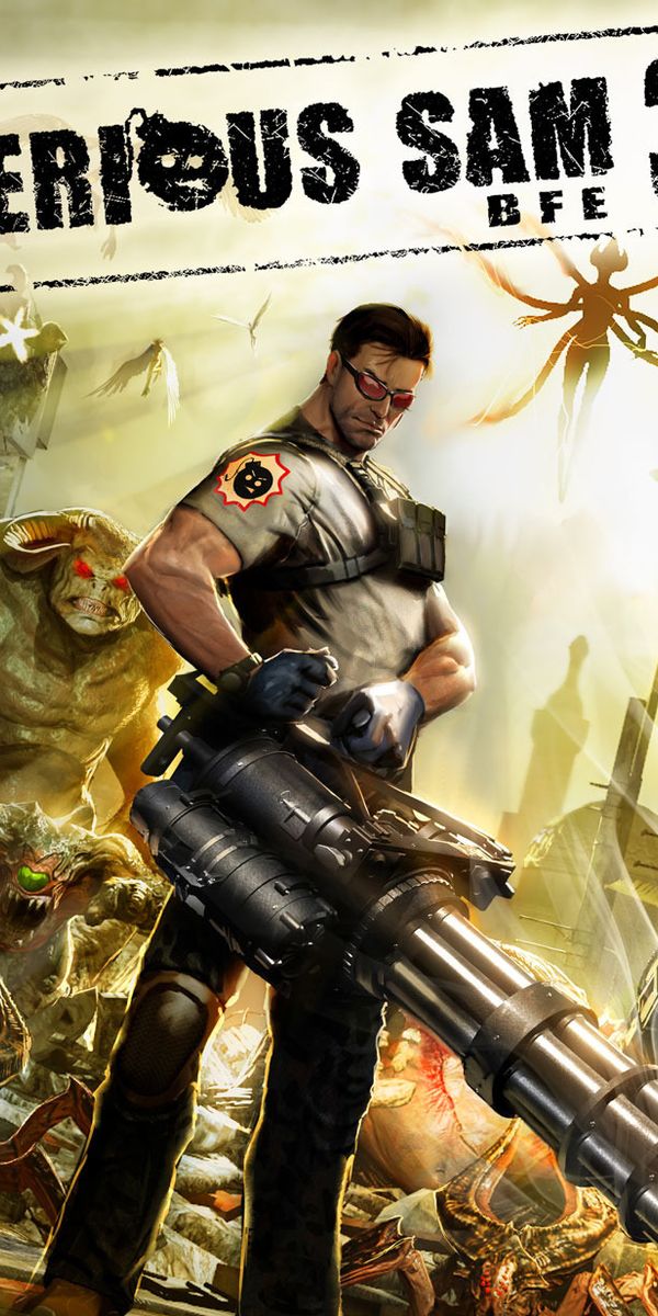 Epic Serious Sam 3 Wallpaper: Action-Packed Adventure in Vivid Yellow