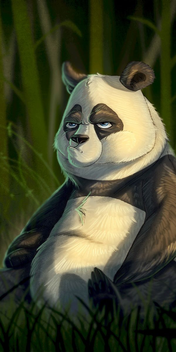 Charming Panda with Emotions of Discontent