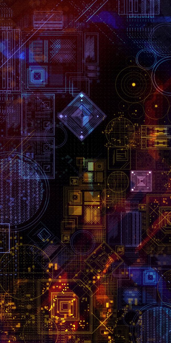 Geometric Dark Gradient Texture Mobile Wallpaper