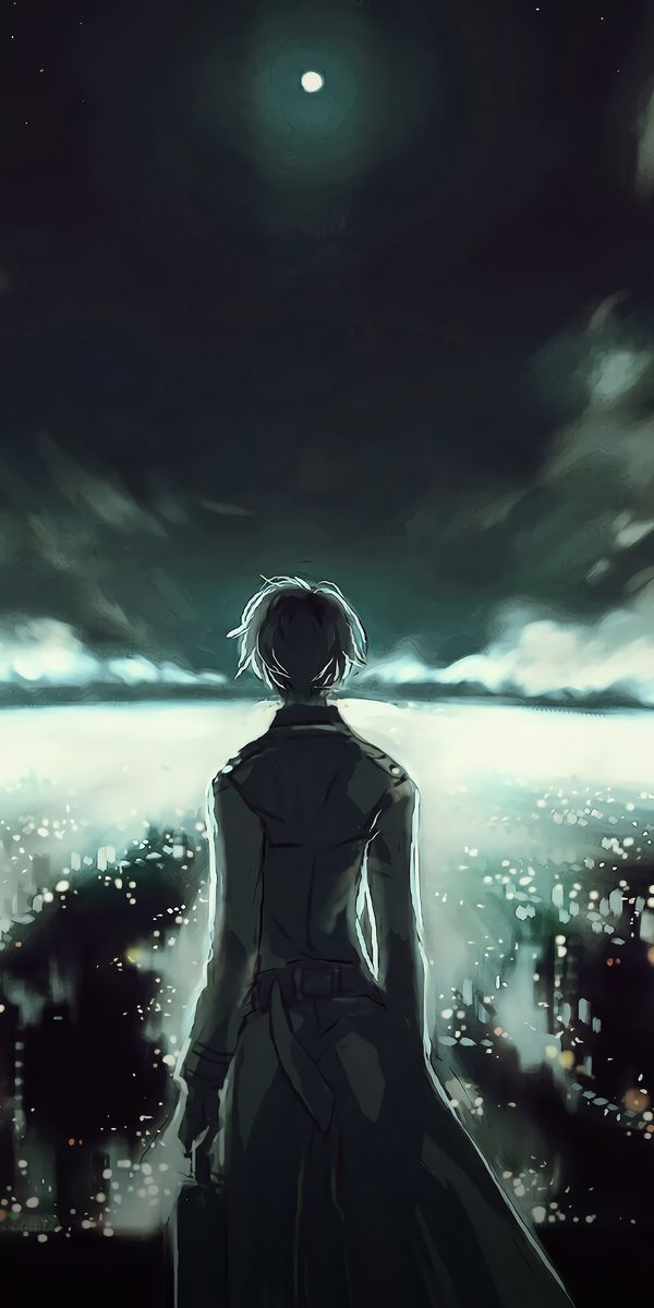 Haise Sasaki Staring at the Night Sky in Tokyo Ghoul:re