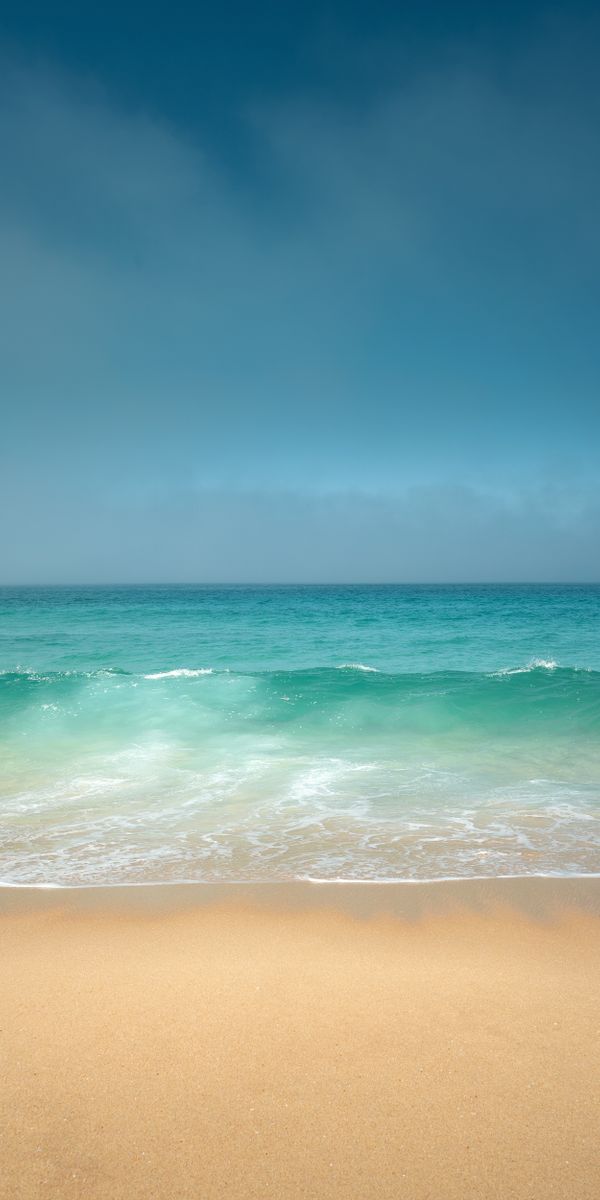 Serene Ocean Waves Lapping on the Shore