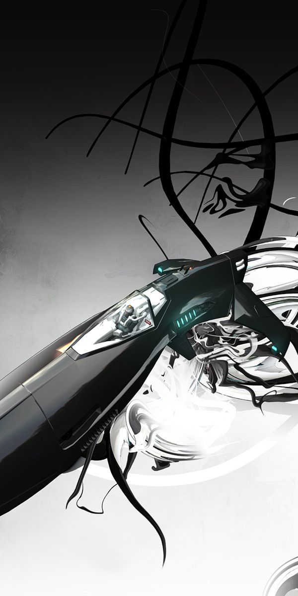 Dynamic Dark Abstract Wipeout Wallpaper for Mobile Devices