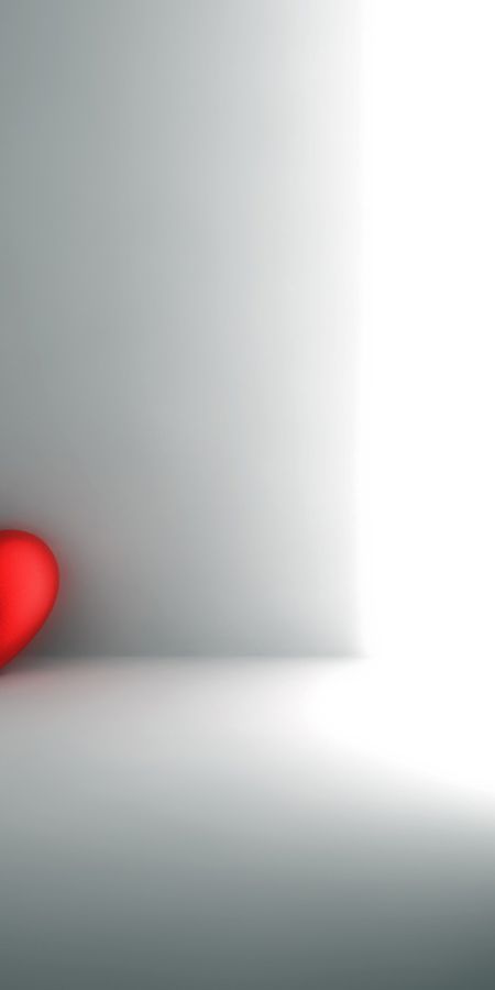Artistic Heart in the Corner - Perfect Phone Wallpaper