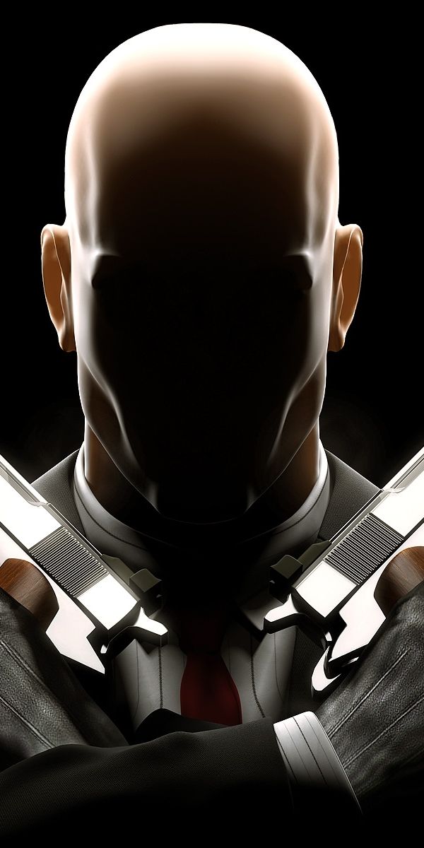 Hitman: Intense Black Wallpaper for Your Mobile Device