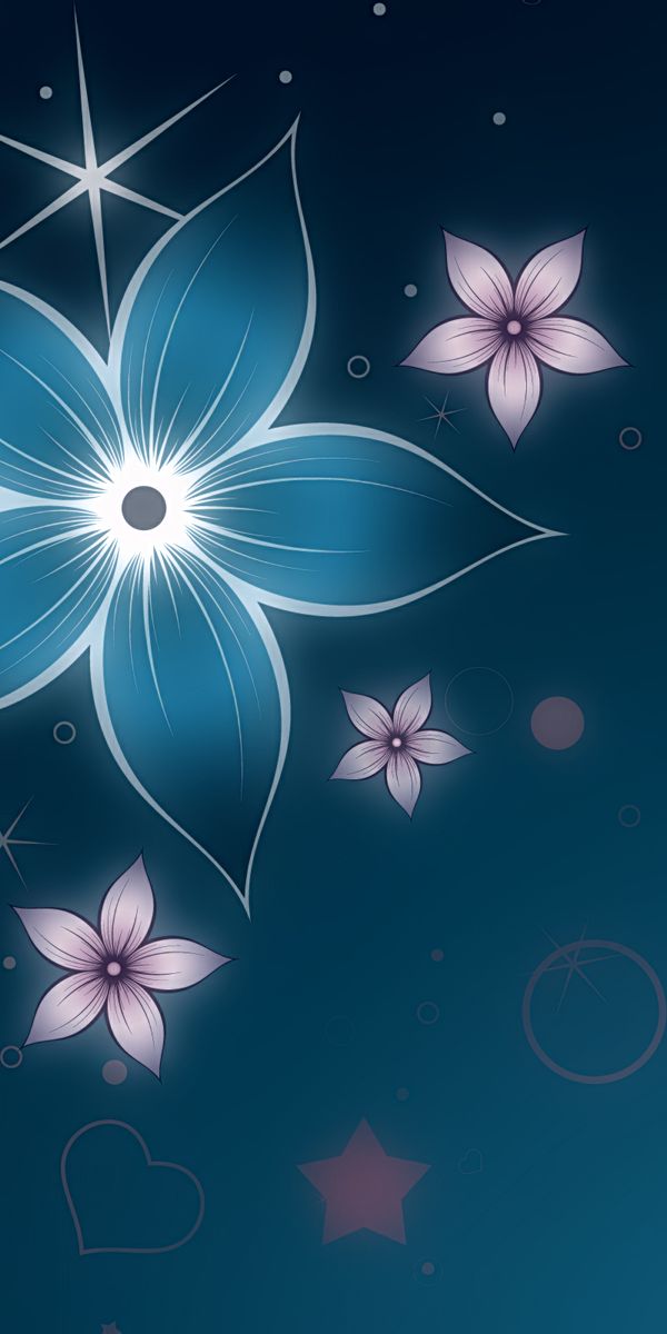 Vibrant Floral Design Mobile Wallpaper