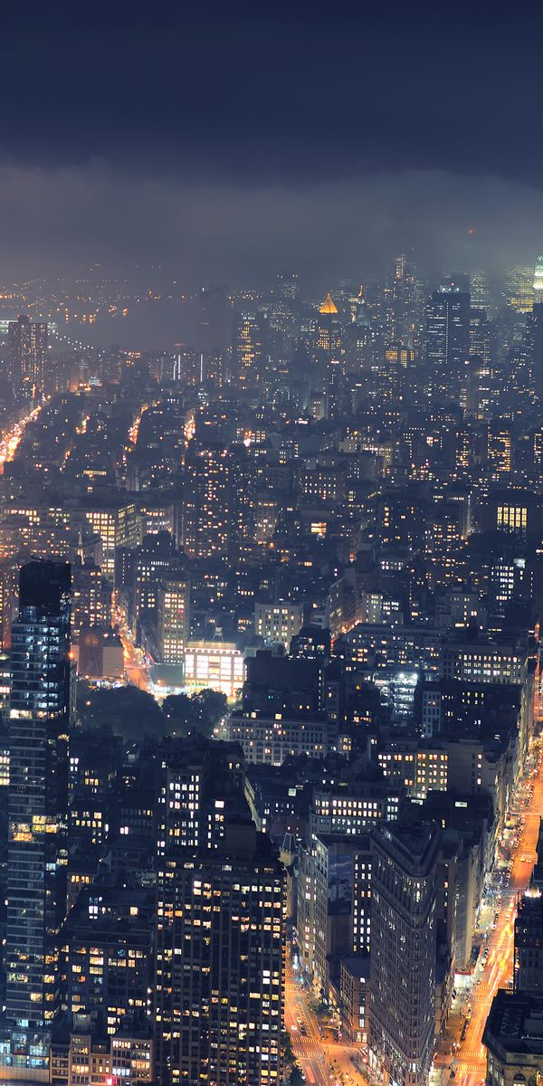 Breathtaking Nightscape of Manhattan, New York