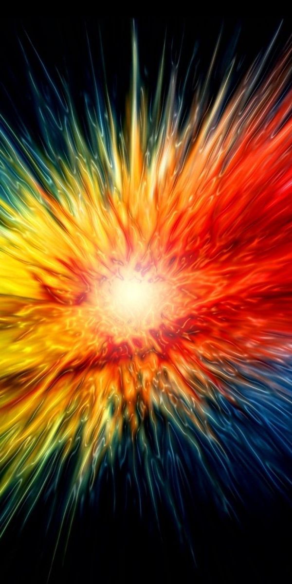 Dynamic multicolored explosion wallpaper: a brilliant abstract design