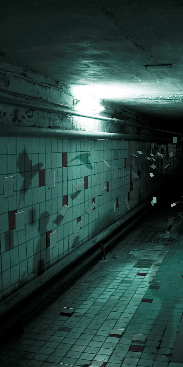 Creepy Dark Tunnel Wallpaper for Mobile Phones