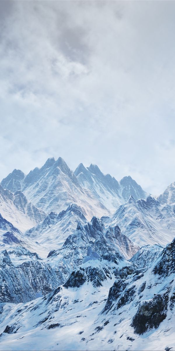 Phone wallpaper: Landscape, Winter, Mountains, Snow, Mountain, Peak, Earth free download