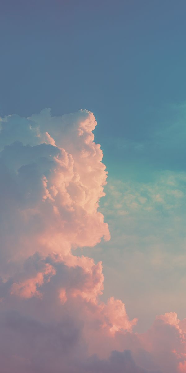 Beautiful Light-Colored Clouds in a Clear Day Sky