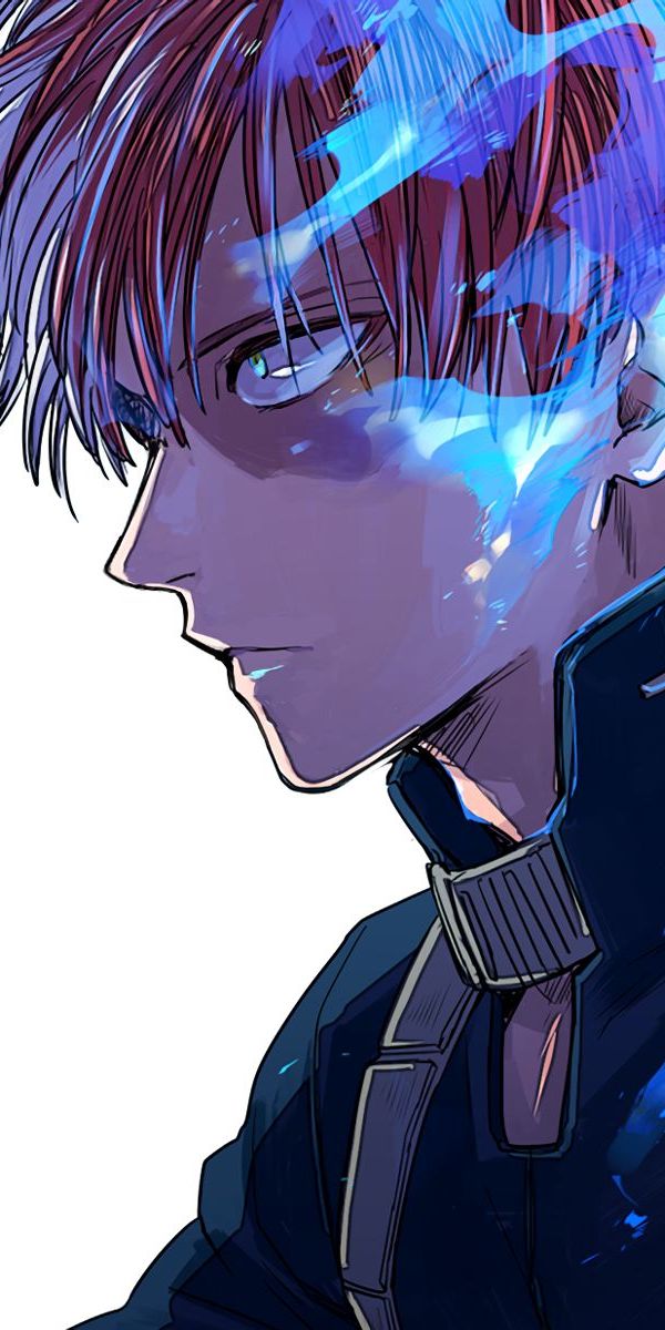Trendy Shoto Todoroki Mobile Wallpaper Featuring Two Toned Hair