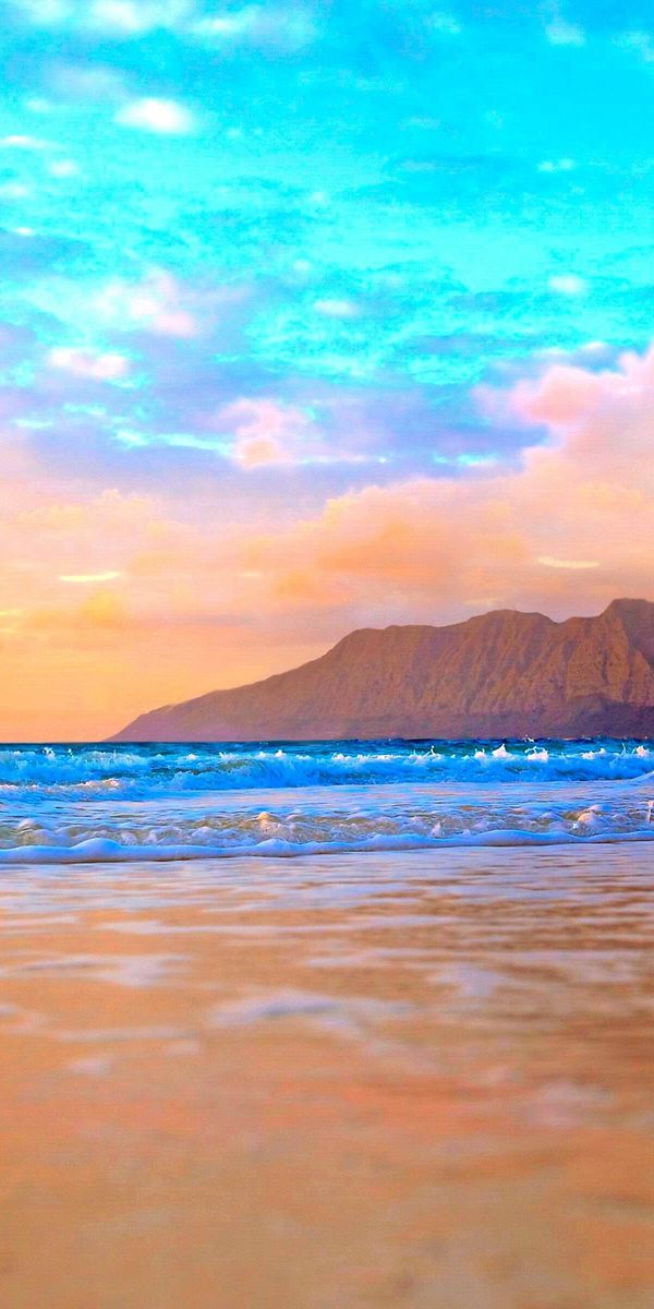 Phone wallpaper: Nature, Sky, Beach, Horizon, Earth, Cloud, Wave, Scenic free download