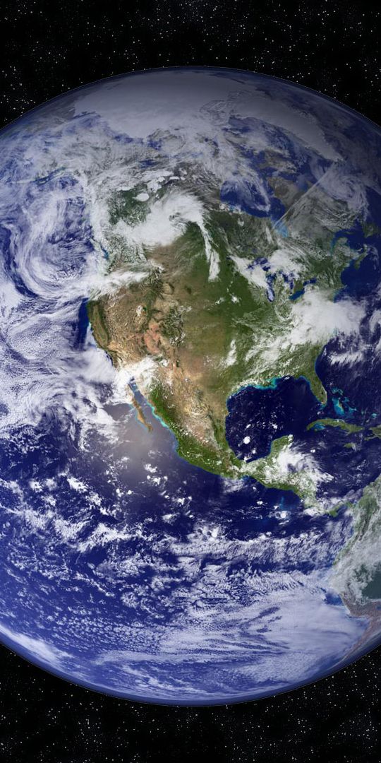 Breathtaking Earth Phone Wallpaper: Night Sky and Stars from Space