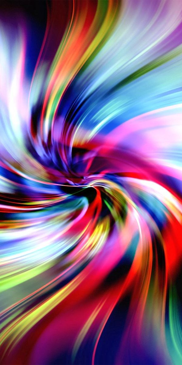 Multicolored Abstract Wallpaper: Iridescent Swirls in HD for Your Space