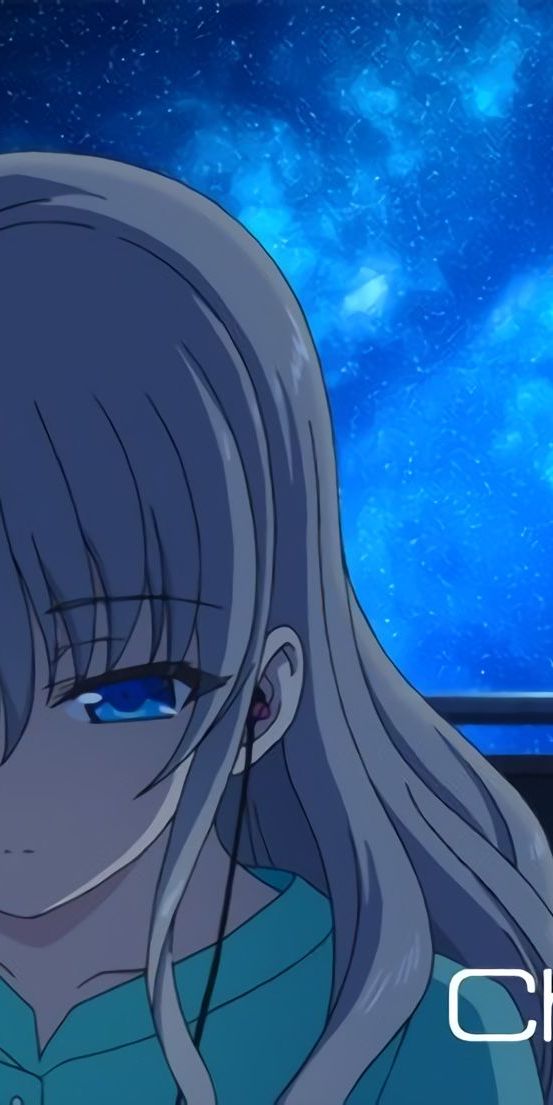 Nao Tomori from Charlotte - Stunning Anime Wallpaper with Blue Eyes