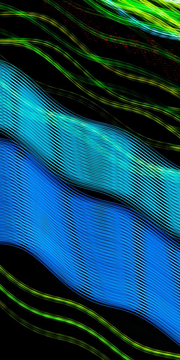 Phone wallpaper: Motley, Wavy, Glow, Multicolored, Lines, Abstract, Neon free download
